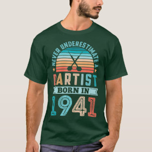 ダーティ生まれスト1941ダーツ80th誕生日レトロギフト tシャツ