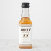 ダーティ30エスプレッソマルティーニ30歳の誕生日パーティー リキュールボトルラベル (正面)