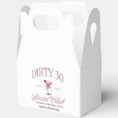 ダーティ30コケットマルティニソーシャルクラブ誕生日 フェイバーボックス (見開き)