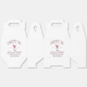 ダーティ30コケットマルティニソーシャルクラブ誕生日 フェイバーボックス (見開き)