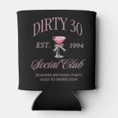 ダーティ30コケットマルティーニ&ボウ誕生日 缶クーラー (裏面)