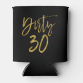 ダーティ30ゴールドフォイル誕生日クーラーボックス 缶クーラー (正面)