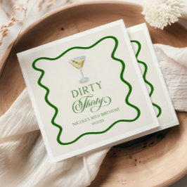 ダーティ30ダーティMartini誕生日パーティー スタンダードカクテルナプキン