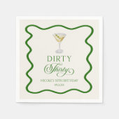 ダーティ30ダーティMartini誕生日パーティー スタンダードカクテルナプキン (正面)