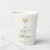 ダーティ30ダーティMartini誕生日パーティー 紙コップ (裏面)