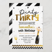 ダーティ30パーティの招待状 招待状 (正面/裏面)