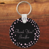 ダーティ30ピンクコケカスタマイズット名 キーホルダー (裏面)