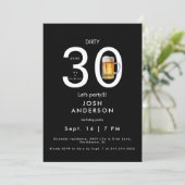 ダーティ30レッツビールサプライズパーティー誕生日 招待状 (スタンド正面)