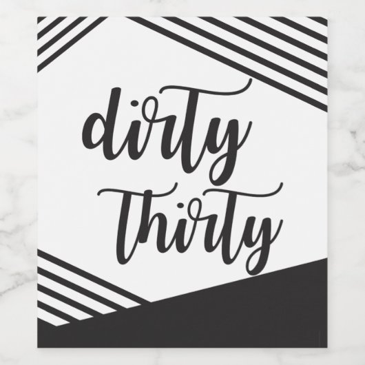 ダーティ30ワインラベル ワインラベル (シングルラベル)