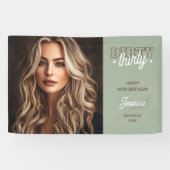 ダーティ30写真西ロデオ30歳の誕生日 横断幕 (横)