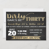 ダーティ30招待状 招待状 (正面)