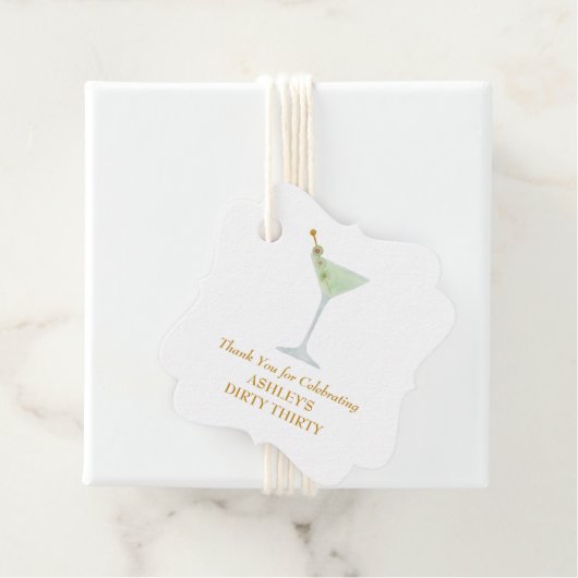 ダーティ30歳のマルティニカクテル30歳の誕生日パーティー フェイバータグ (インサイチュ)