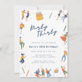 ダーティ30歳の誕生日パーティー 招待状 (正面)