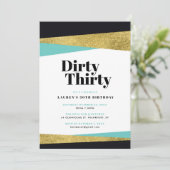 ダーティ30歳の誕生日パーティー 招待状 (スタンド正面)