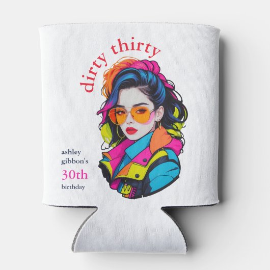 ダーティ30歳の誕生日パーティー 缶クーラー (裏面)