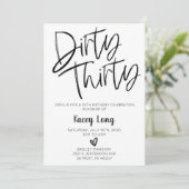 ダーティ30歳の誕生日招待状 招待状 (スタンド正面)