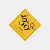 ダーティ30 -誕生日 – ナプキンス スタンダードカクテルナプキン (角)