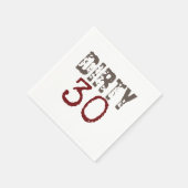 ダーティ30 30th誕生日ナプキンス スタンダードカクテルナプキン (角)