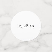 ダーティ30thブラック&ホワイト誕生日 コンフェッティ (スモール正面)