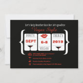 ダーティ30thベガス誕生日スロットマシン 招待状 (正面)