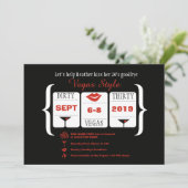 ダーティ30thベガス誕生日スロットマシン 招待状 (スタンド正面)