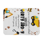 ダーティ3-Y第3誕生日招待状 マグネット (横)