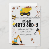 ダーティ3-Y第3誕生日招待状 招待状 (正面/裏面)