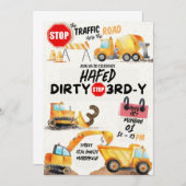 ダーティ3-Y第3誕生日招待状 招待状 (正面/裏面)