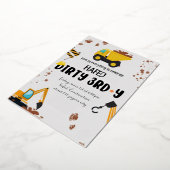 ダーティ3-Y第3誕生日招待状 箔シーズンカード (回転した状態)