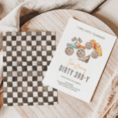 ダーティ3rd-yオレンジブルーモンスタートラック招待状 招待状