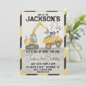 ダーティ3Y建築誕生日招待 招待状 (スタンド正面)