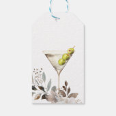 ダーティ マティーニ カクテル ブライダル シャワー ギフトタグ (裏面)