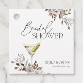 ダーティ マティーニ カクテル ブライダル シャワー フェイバータグ