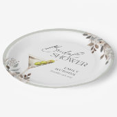 ダーティ マーティーニ カクテル ブライダル シャワー ペーパープレート (アングル)