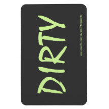 ダーティ – Dark Gray w/Webサイトアドレス4x6