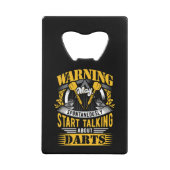 ダートおもしろい警告ズ クレジットカード栓抜き (正面)