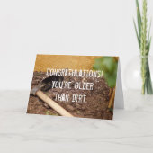 ダートより古い誕生日カード カード (正面)