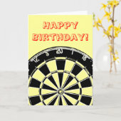 ダートカスタムボード誕生日カード カード (黄色い花)