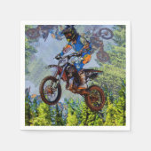 ダートサイクリングフール – Motocross Racers スタンダードカクテルナプキン (正面)
