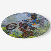 ダートサイクリングフール – Motocross Racers ペーパープレート (アングル)