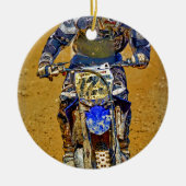 ダートサイクリングMoto-X Champ Designer #Gift セラミックオーナメント (正面)