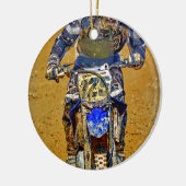 ダートサイクリングMoto-X Champ Designer #Gift セラミックオーナメント (左)