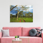 ダートトラックによる発熱の木（アカシア黄色目） キャンバスプリント (インサイチュ (リビング))