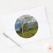 ダートトラックによる発熱の木（アカシア黄色目） ラウンドシール (封筒)