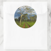 ダートトラックによる発熱の木（アカシア黄色目） ラウンドシール (バッグ)