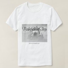 ダートトラックのモータースポーツのBobsShirtShopのロゴ Tシャツ