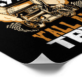 ダートトラックもしレーシングダート飛んでいるアイン'Y'All Aint ポスター (角)