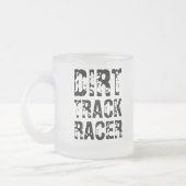 ダートトラックレーサーマグ（すりガラス） フロストグラスマグカップ (左)