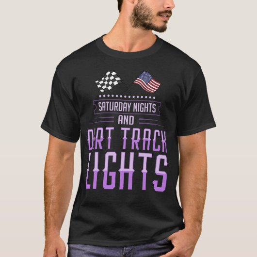 ダートトラックレーシングギフトスプリント車レース Tシャツ (正面)