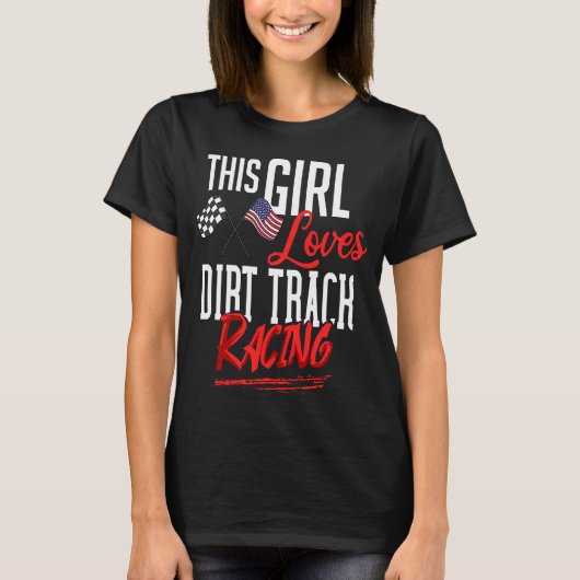 ダートトラックレーシングスプリント車レース1 Tシャツ (正面)
